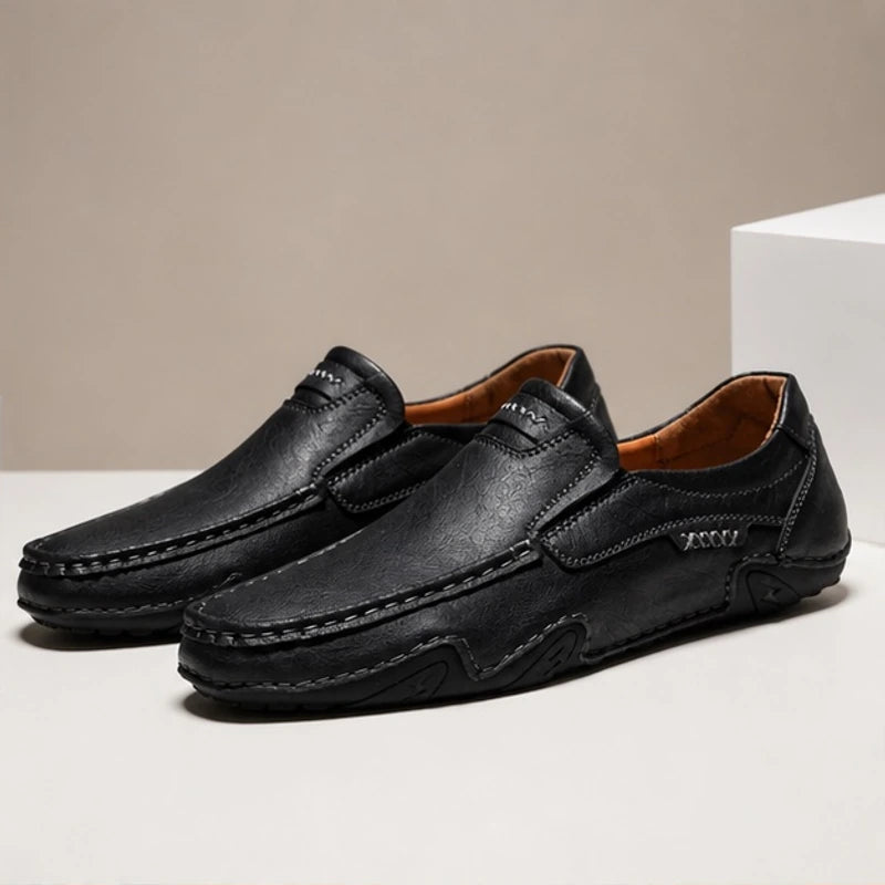 Mansfield Leather Loafers - Charcoal - men's loafers - Brondals - Image 2