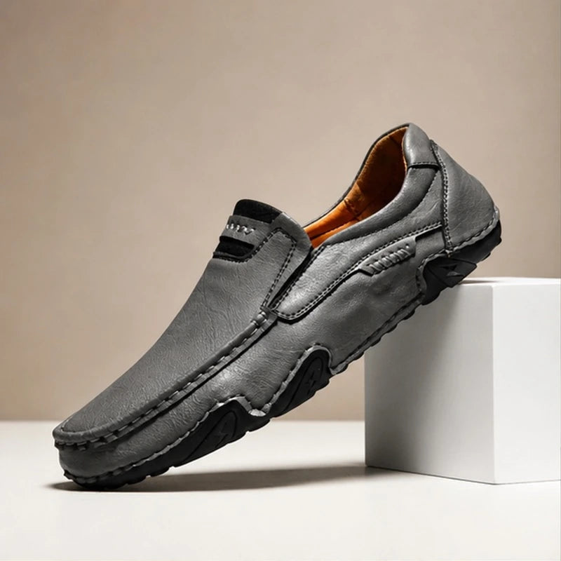 Mansfield Leather Loafers - Gunmetal - Shoes - Brondals - Image 1