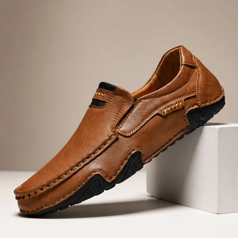 Mansfield Leather Loafers - Tobacco - Shoes - Brondals - Image 1