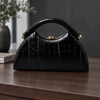 Marisol Structured Leather Top Handle Handbag - Black - Bags & Accessories > Handbags > Top Handle Handbags - Brondals - Image 2