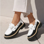 Marlow Platform Deck Loafer - White - platform shoes - Brondals - Image 6