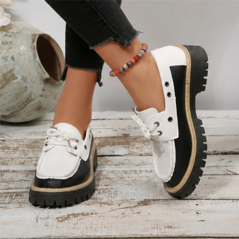 Marlow Platform Deck Loafer - White - vegan leather - Brondals - Image 4