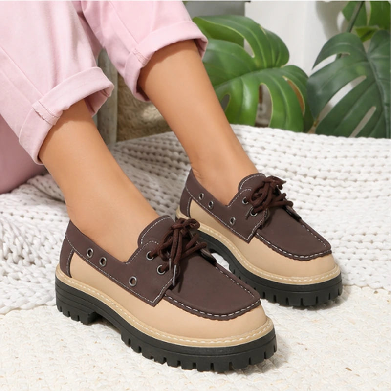 Marlow Platform Deck Loafer - Dark Brown - lug sole - Brondals - Image 7