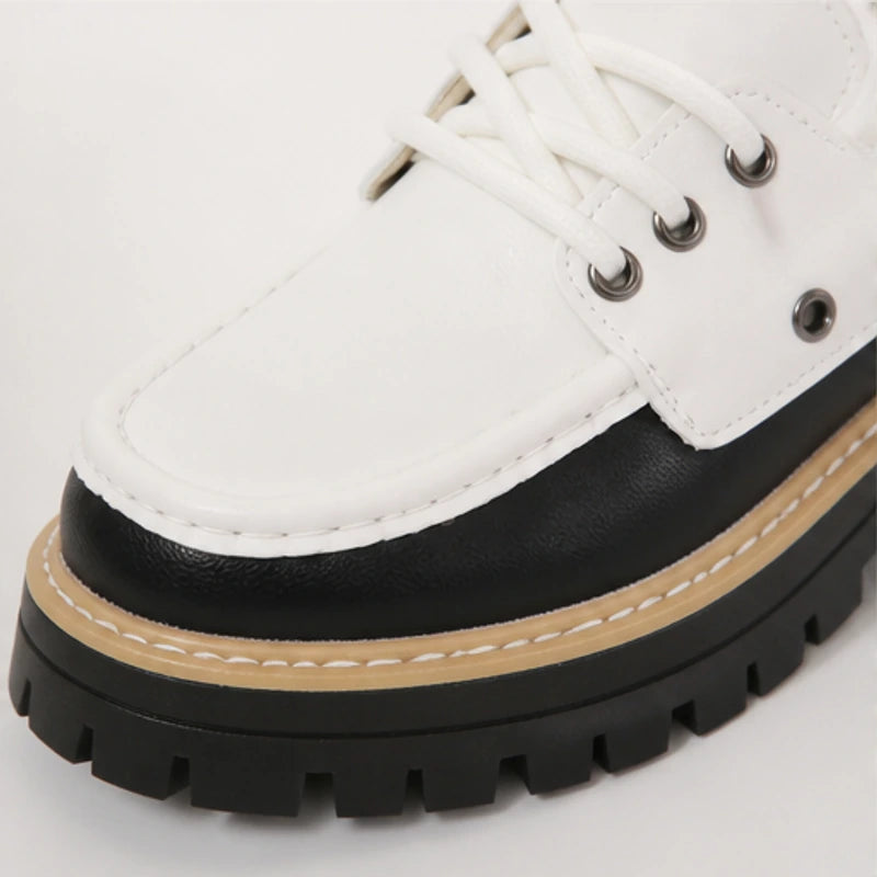 Marlow Platform Deck Loafer - White - women's loafers - Brondals - Image 3