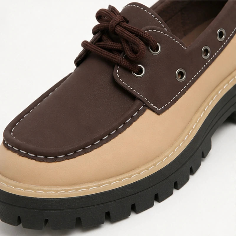 Marlow Platform Deck Loafer - Dark Brown - women's loafers - Brondals - Image 3