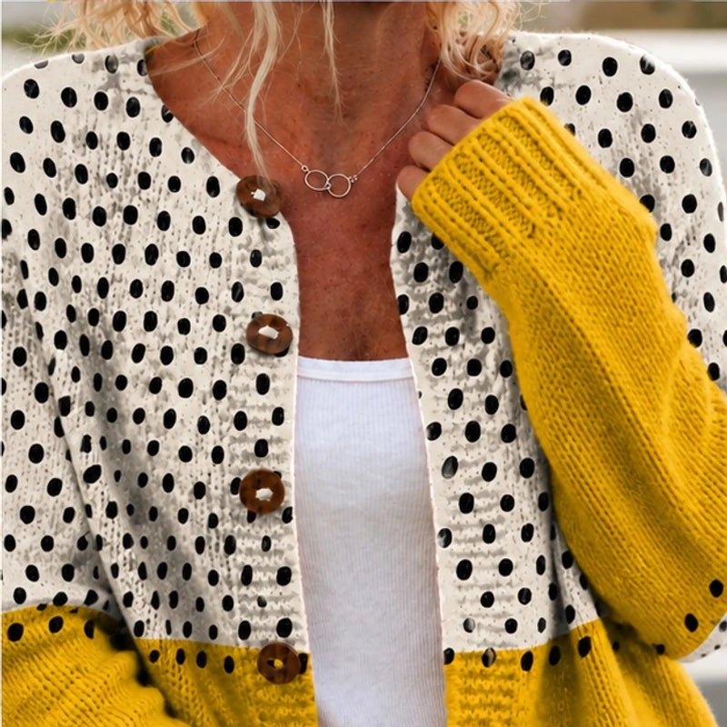 Mirabel Spotted Knit Cardigan - Multi-colored - Product Type: Sweaters - Brondals - Image 4