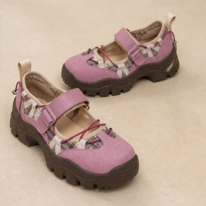Monique Chunky Mary Janes - Pink - Women's Footwear > Mary Jane Sneakers - Brondals - Image 1