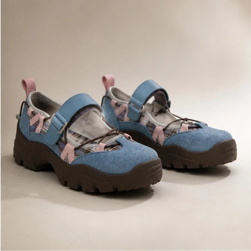 Monique Chunky Mary Janes - Blue - Women's Footwear > Mary Jane Sneakers - Brondals - Image 1