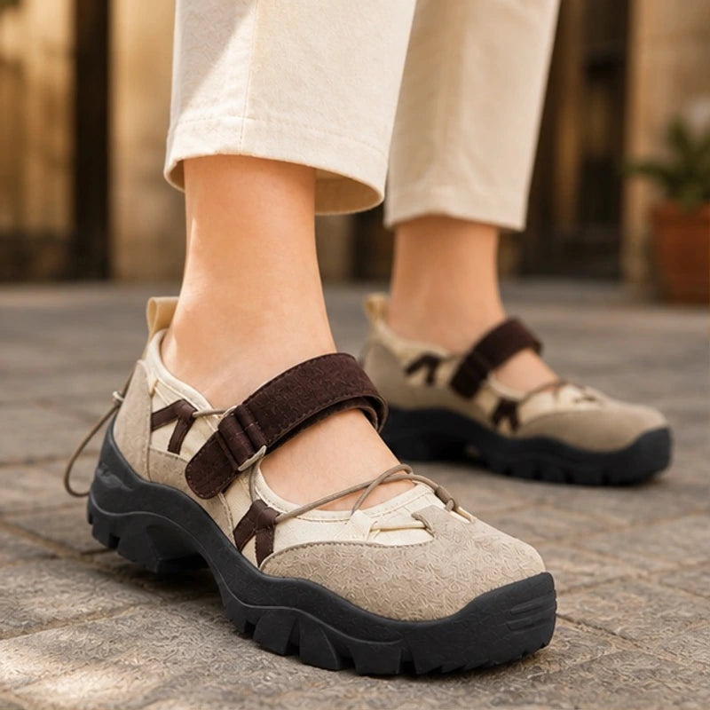 Monique Chunky Mary Janes - Beige - Catalog Group: Footwear - Brondals - Image 2