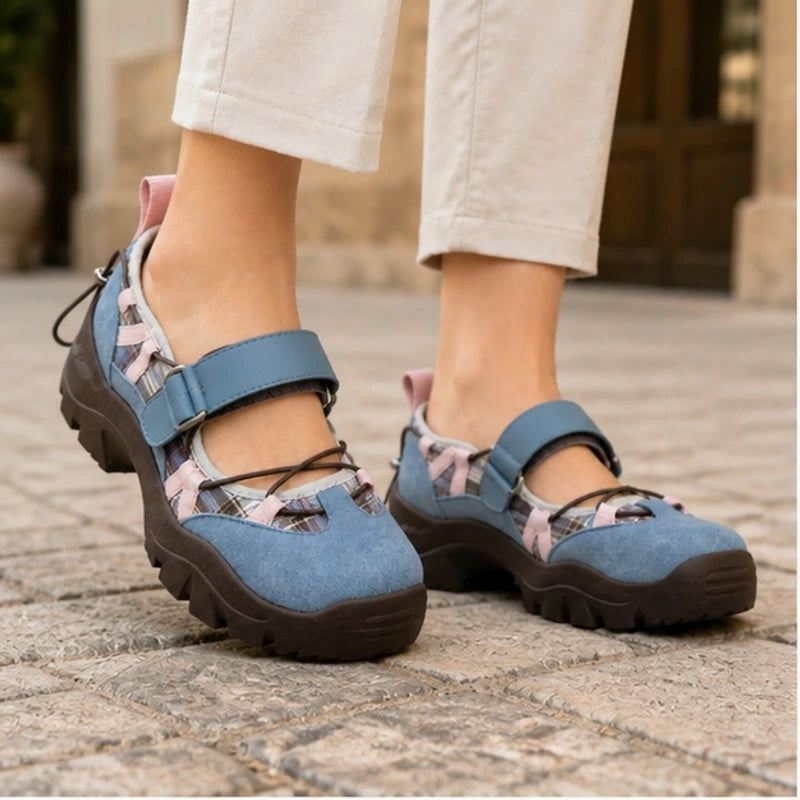 Monique Chunky Mary Janes - Blue - Department: Women - Brondals - Image 3
