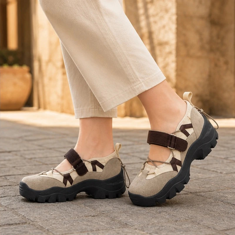 Monique Chunky Mary Janes - Beige - Department: Women - Brondals - Image 3