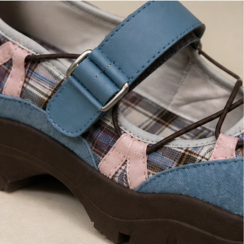 Monique Chunky Mary Janes - Blue - Catalog Group: Footwear - Brondals - Image 2