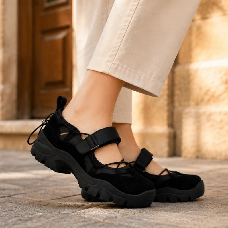 Monique Chunky Mary Janes - Black - Catalog Group: Footwear - Brondals - Image 2