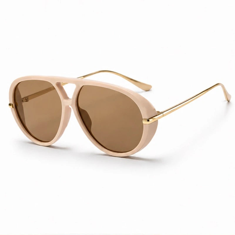 Monterey Retro Pilot Shades - Beige pink tea - Sunglasses - Brondals - Image 1