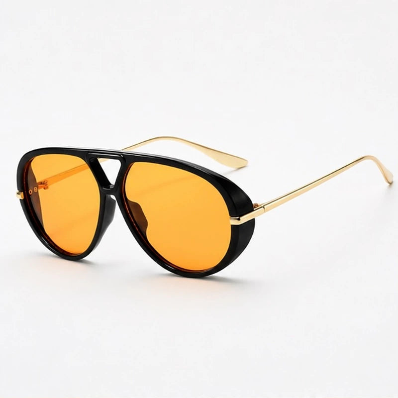 Monterey Retro Pilot Shades - Black orange - Sunglasses - Brondals - Image 1