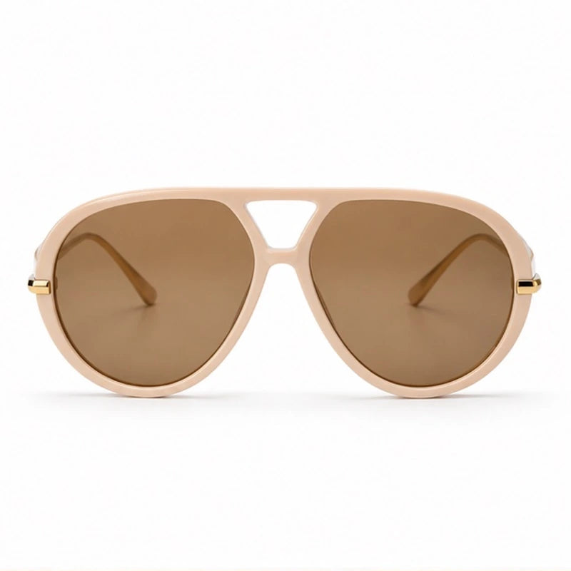 Monterey Retro Pilot Shades - Beige pink tea - sunglasses - Brondals - Image 2