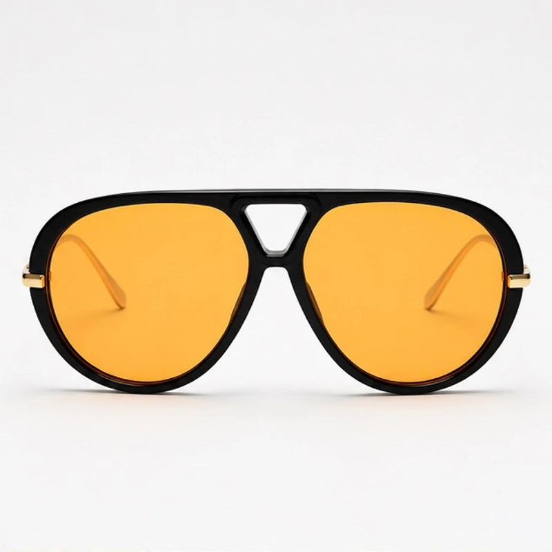 Monterey Retro Pilot Shades - Black orange - sunglasses - Brondals - Image 2