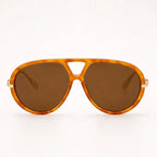 Monterey Retro Pilot Shades - Leopard tea gradient - sunglasses - Brondals - Image 2