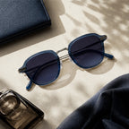 Krivana Shades - Blue - round sunglasses - Brondals - Image 3
