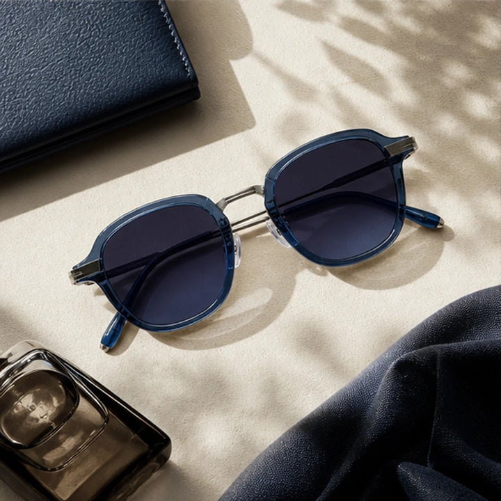 Krivana Shades - Blue - round sunglasses - Brondals - Image 3