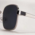 Mykonos Square Aviator Sunglasses - Black - Sunglasses - Brondals - Image 1