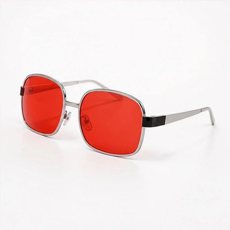 Mykonos Square Aviator Sunglasses - Red - sunglasses - Brondals - Image 2