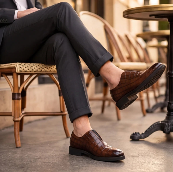 Torino Genuine Leather Loafers - Brown - rubber outsole - Brondals - Image 8