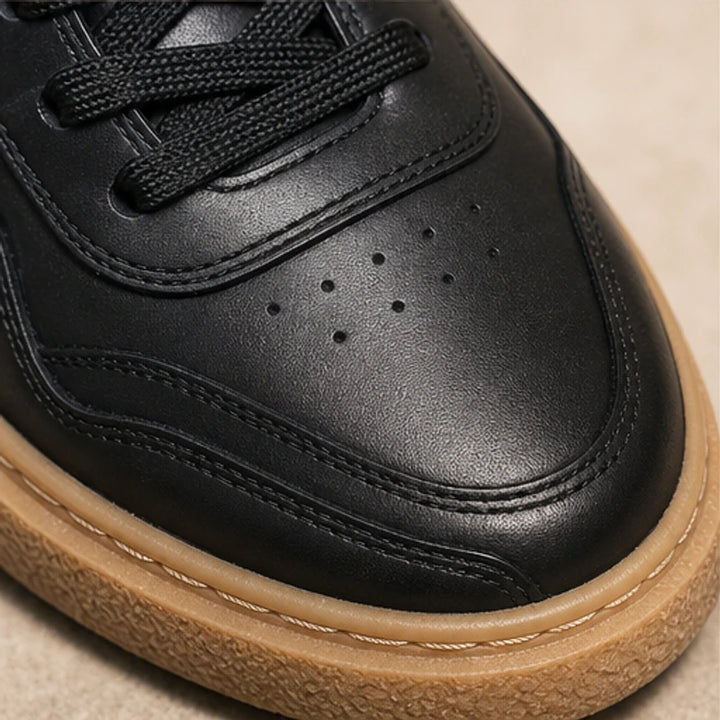 Lehman Leather Sneakers - Black - lace-up sneakers - Brondals - Image 6