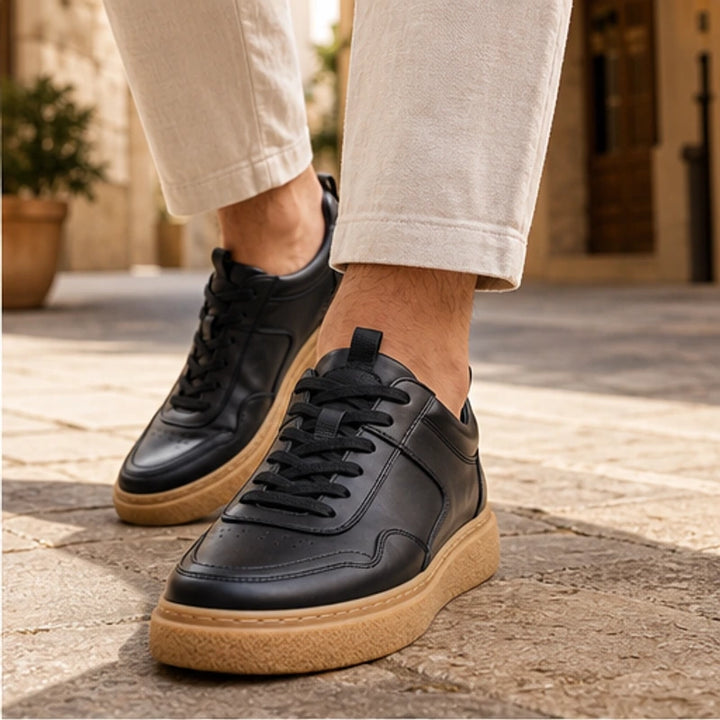 Lehman Leather Sneakers - Black - men's sneakers - Brondals - Image 3