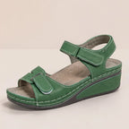 Nadia Orthopedic Sandals - Green - Women's Footwear > Adjustable Wedge Sandals - Brondals - Image 1