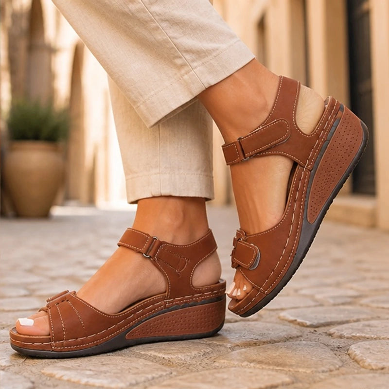 Nadia Orthopedic Sandals - Brown - Catalog Group: Footwear - Brondals - Image 2