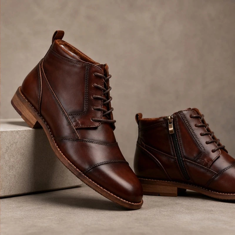 Nash Leather Boots - Brown - Boots - Brondals - Image 1