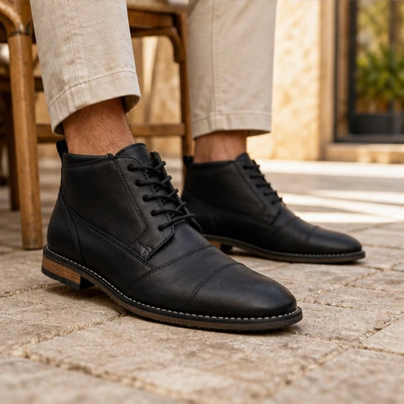 Nash Leather Boots - Black - genuine leather - Brondals - Image 4