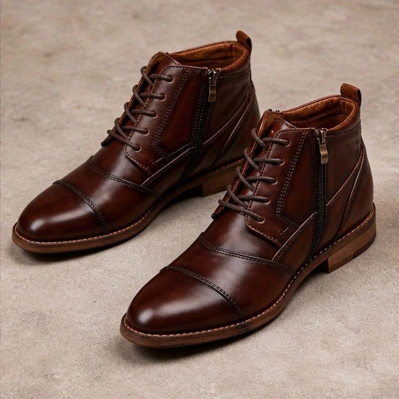 Nash Leather Boots - Brown - leather boots - Brondals - Image 3