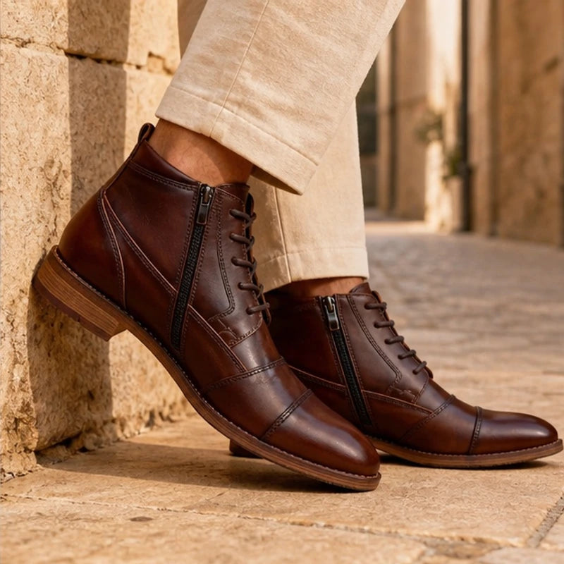 Nash Leather Boots - Brown - genuine leather - Brondals - Image 4