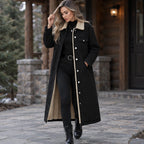 Nathalie Women's Fleece Lined Denim Coat - Black - 23 sept - Brondals - Image 2