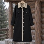 Nathalie Women's Fleece Lined Denim Coat - Black - ai-processed - Brondals - Image 3