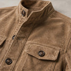 Nelson Structured Suede Jacket - Brown - men's jacket - Brondals - Image 2