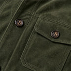 Nelson Structured Suede Jacket - Green - men's jacket - Brondals - Image 2