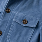 Nelson Structured Suede Jacket - Blue - men's jacket - Brondals - Image 2
