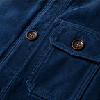 Nelson Structured Suede Jacket - Navy - men's jacket - Brondals - Image 2