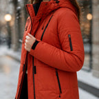 Nerissa Hooded Utility Coat - Red - Department: Women - Brondals - Image 3
