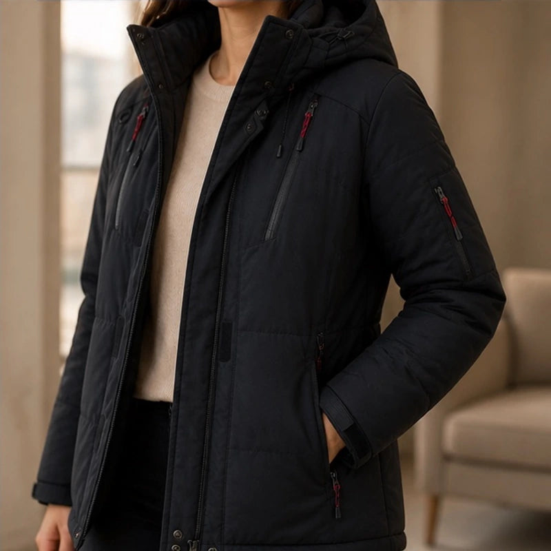 Nerissa Hooded Utility Coat - Black - Department: Women - Brondals - Image 3