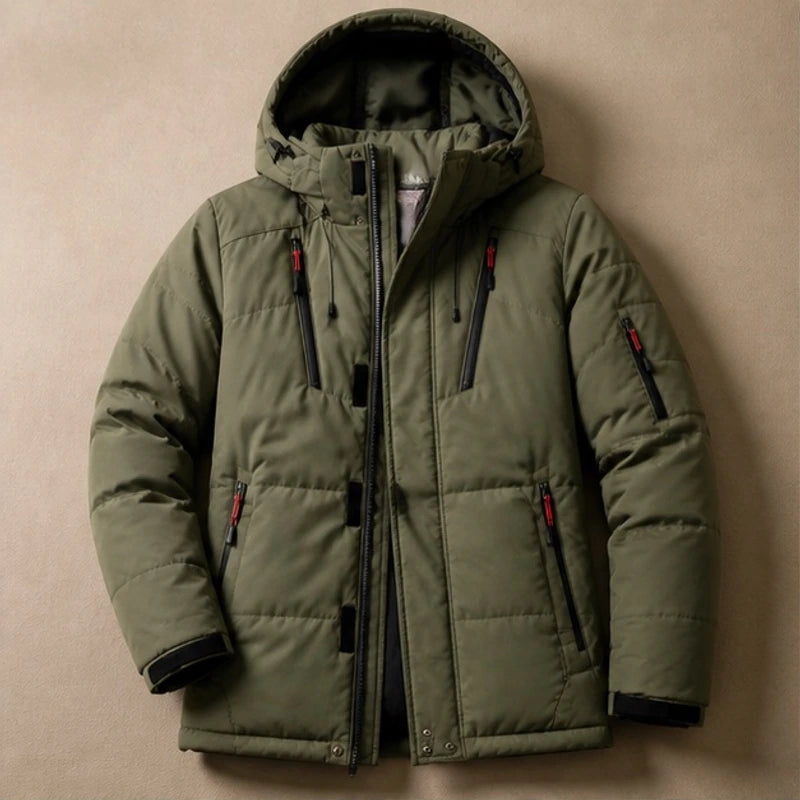 Nerissa Hooded Utility Coat - Green - Women's Clothing > Outerwear > Utility Coats - Brondals - Image 1