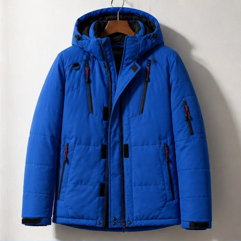 Nerissa Hooded Utility Coat - Blue - Women's Clothing > Outerwear > Utility Coats - Brondals - Image 1