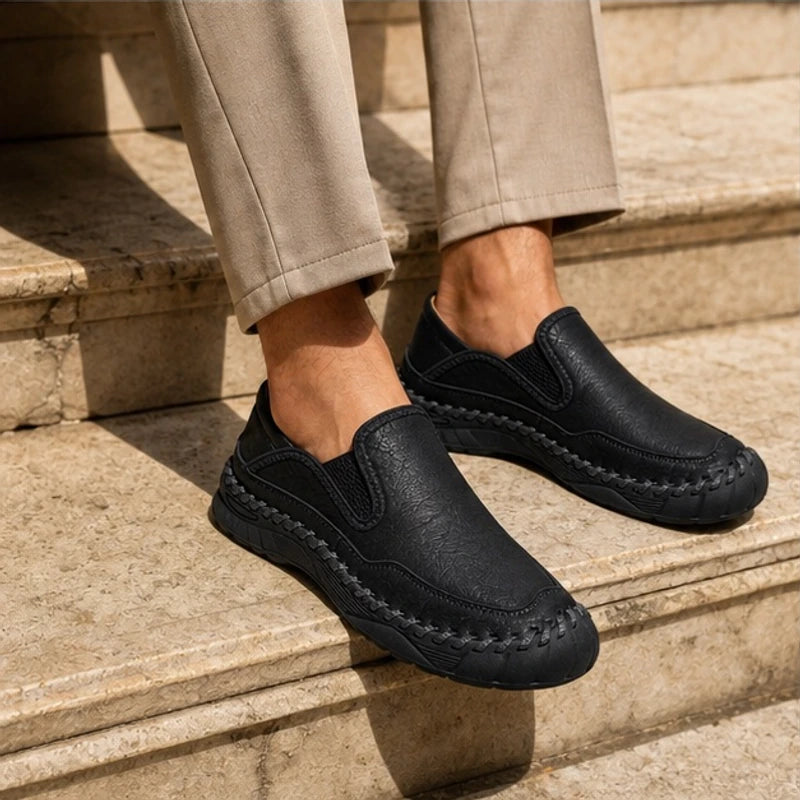 Newell Leather Loafers - Black - leather loafers - Brondals - Image 3