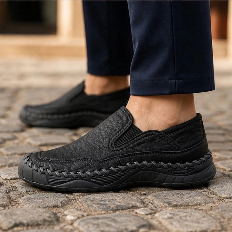 Newell Leather Loafers - Black - slip-on shoes - Brondals - Image 4