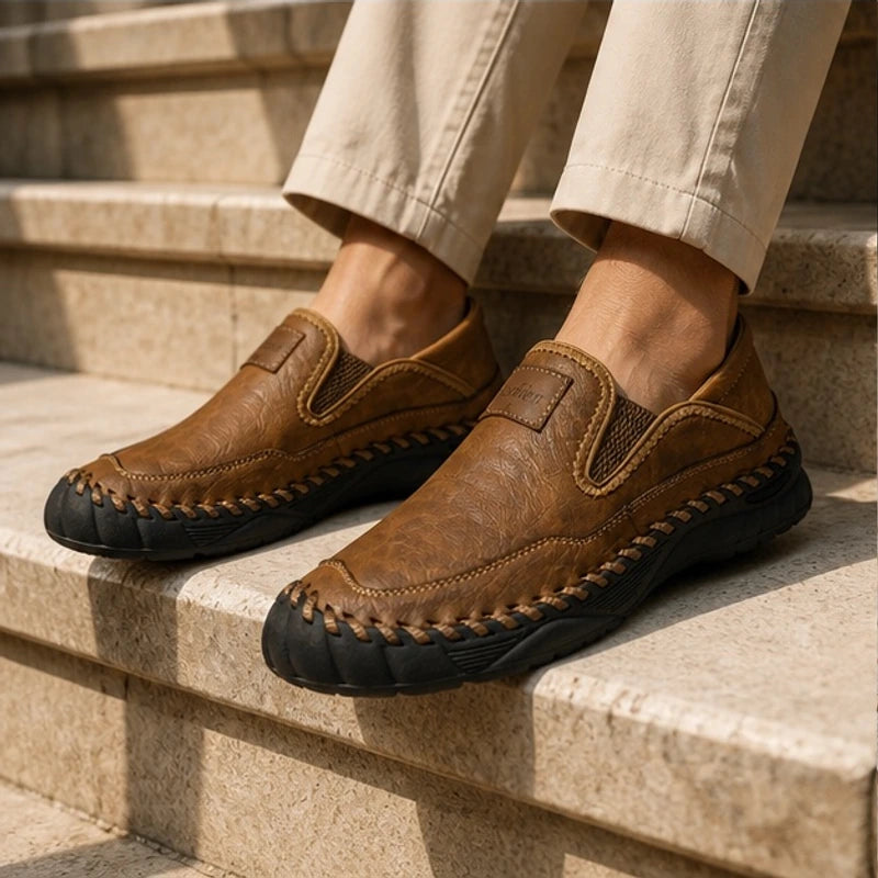 Newell Leather Loafers - Brown - leather loafers - Brondals - Image 3