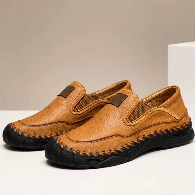 Newell Leather Loafers - Mahogany - men's loafers - Brondals - Image 2