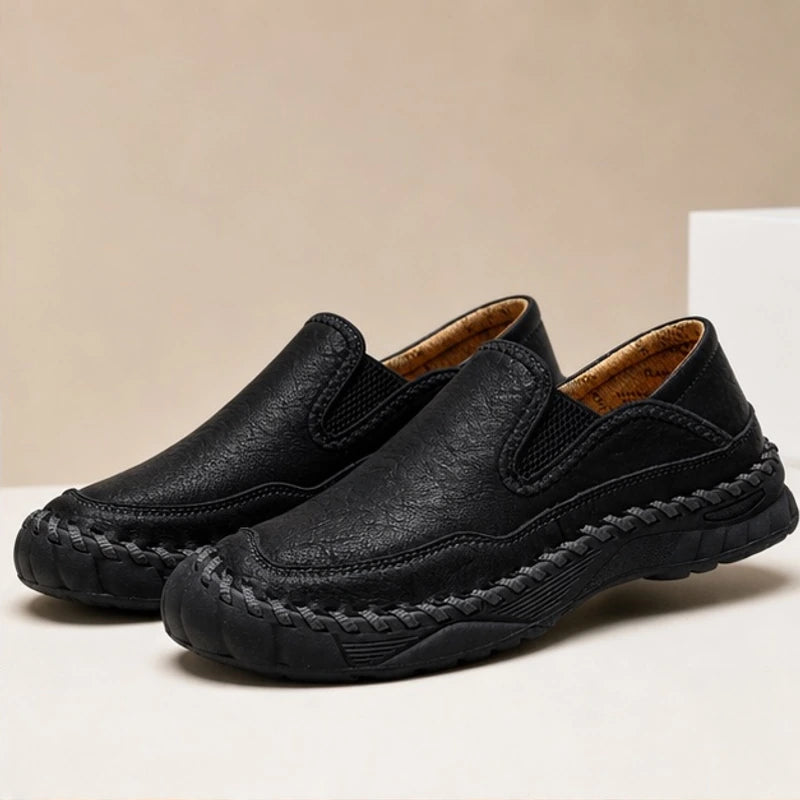 Newell Leather Loafers - Black - men's loafers - Brondals - Image 2